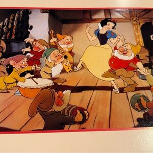 Disney Snow White And The Seven Dwarfs Exclusive‎ Commemorative Lithograph 1994